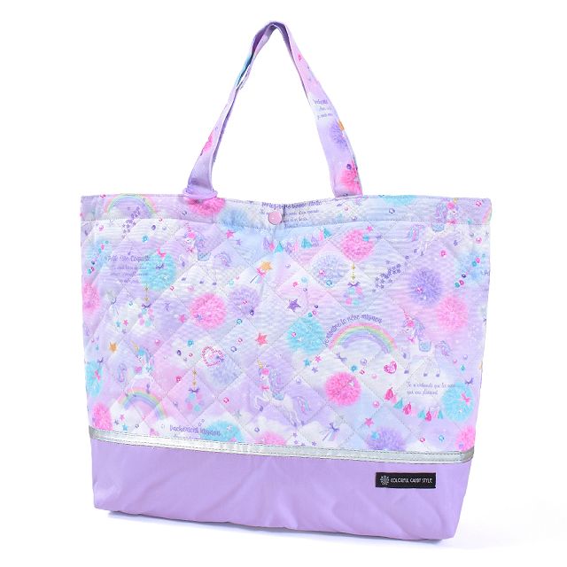 COLORFUL CANDY STYLE レッスンバッグ キルティング ループ付き