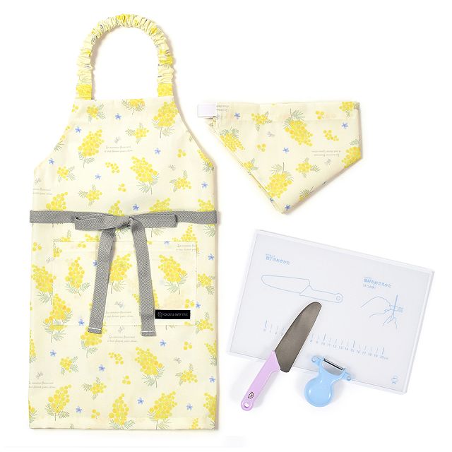 キッチングッズ4点セット エプロン 130-160cm 100-120cm キッチングッズ 4点セット まな板 ピーラー 包丁 | ブランド登録なし | 06