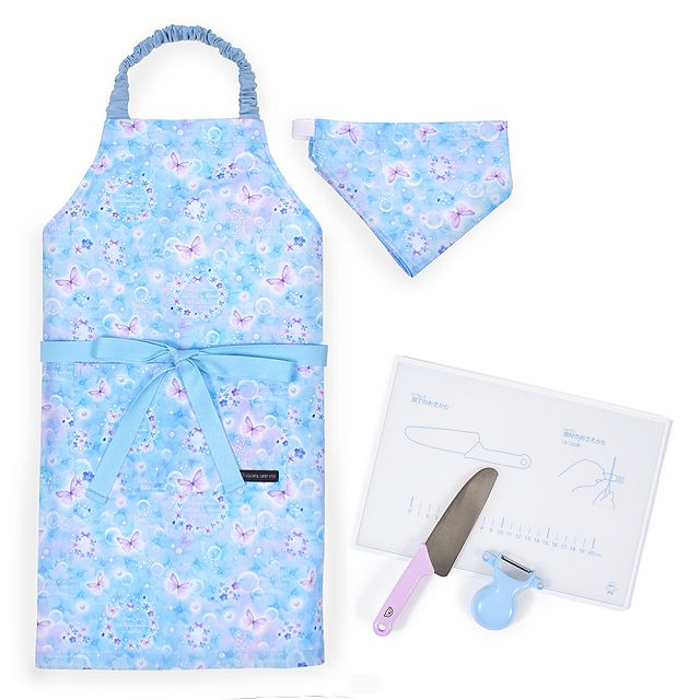 キッチングッズ4点セット エプロン 130-160cm 100-120cm キッチングッズ 4点セット まな板 ピーラー 包丁 | ブランド登録なし | 03