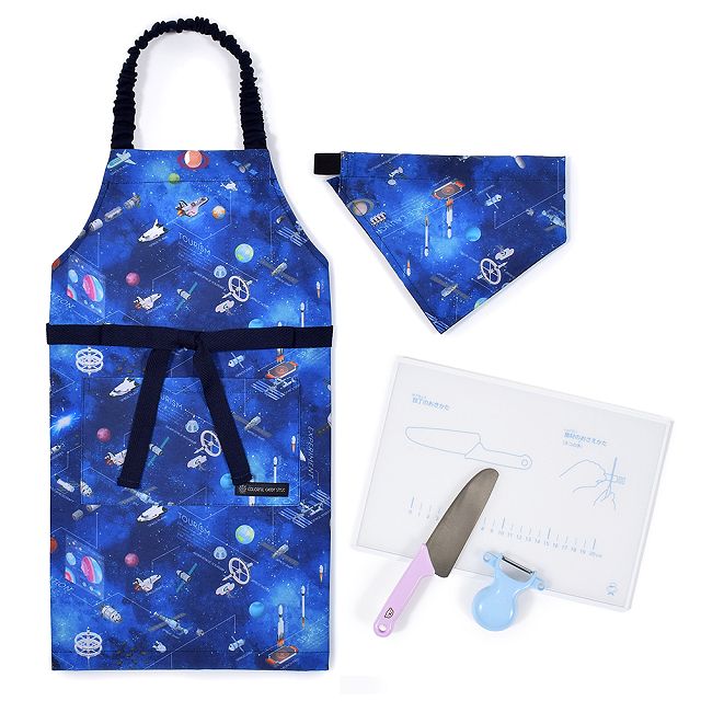 キッチングッズ4点セット エプロン 130-160cm 100-120cm キッチングッズ 4点セット まな板 ピーラー 包丁 | ブランド登録なし | 13