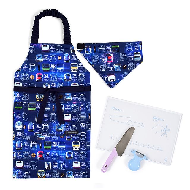 キッチングッズ4点セット エプロン 130-160cm 100-120cm キッチングッズ 4点セット まな板 ピーラー 包丁 | ブランド登録なし | 10