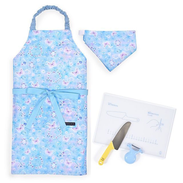 キッチングッズ4点セット エプロン 130-160cm 100-120cm キッチングッズ 4点セット まな板 ピーラー 包丁 | ブランド登録なし | 04