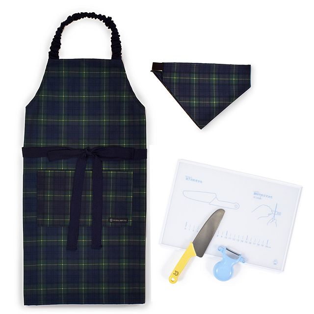 キッチングッズ4点セット エプロン 130-160cm 100-120cm キッチングッズ 4点セット まな板 ピーラー 包丁 | ブランド登録なし | 15
