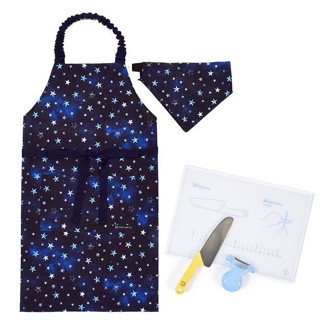 キッチングッズ4点セット エプロン 130-160cm 100-120cm キッチングッズ 4点セット まな板 ピーラー 包丁 | ブランド登録なし | 11