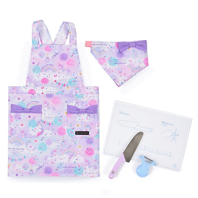 キッチングッズ4点セット エプロン 130-160cm 100-120cm キッチングッズ 4点セット まな板 ピーラー 包丁 | ブランド登録なし | 02