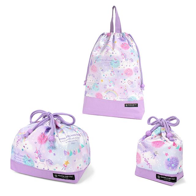 COLORFUL CANDY STYLE 巾着3点セット 体操服袋 お弁当袋 コップ袋 小物  