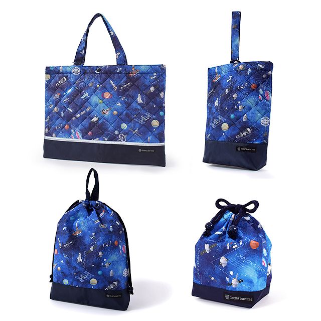 【新着商品】COLORFUL CANDY STYLE 入園入学セット キルティン 送料無料 入園入学セット 撥水軽量／綿100%キルティング【男の子人気