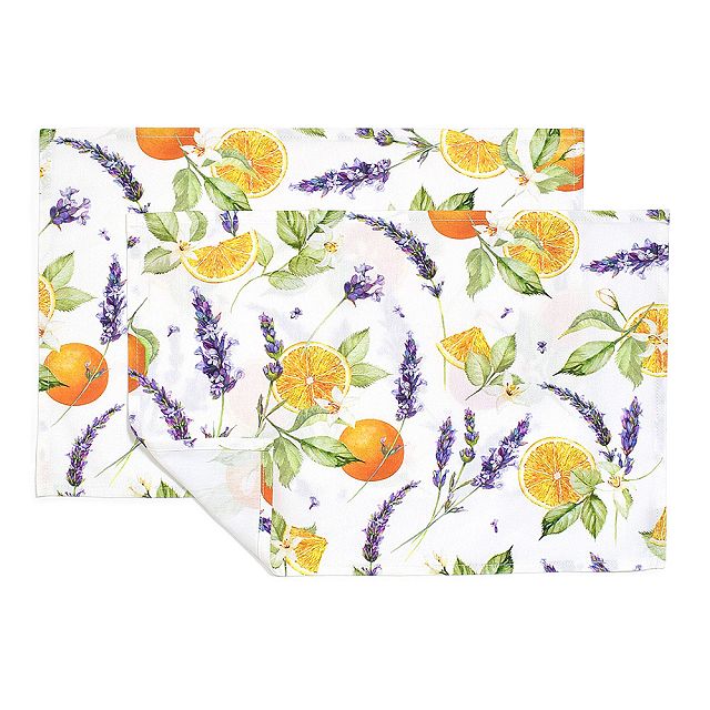 ランチョンマット 2枚セット 綿100％ 30cm×44cm スタンダード 花柄 おしゃれ ランチマット ランチクロス ゆうパケット配送 | ブランド登録なし | 08