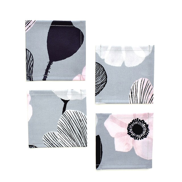 コースター 4枚セット ラミネートタイプ 人気柄ラインナップ 北欧 無地 おしゃれ 布 ゆうパケット配送 | ブランド登録なし | 01