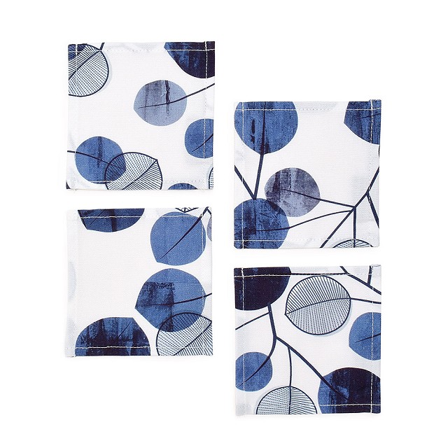 コースター 4枚セット スタンダードタイプ 綿100% 人気柄ラインナップ