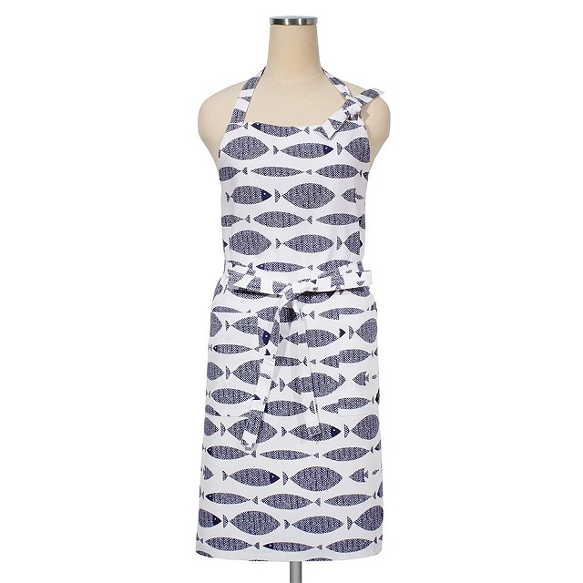 エプロン ナチュラル 北欧 マリン シーサイド 無地 チェック ネイビー おしゃれ かわいい ワンピース カフェ 首掛け 首かけ 洗える | ブランド登録なし | 12