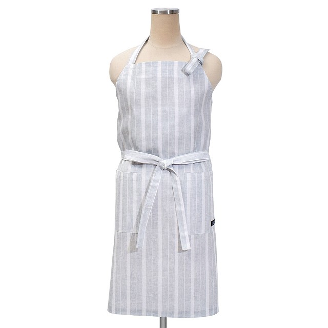 エプロン ナチュラル 北欧 マリン シーサイド 無地 チェック ネイビー おしゃれ かわいい ワンピース カフェ 首掛け 首かけ 洗える | ブランド登録なし | 07