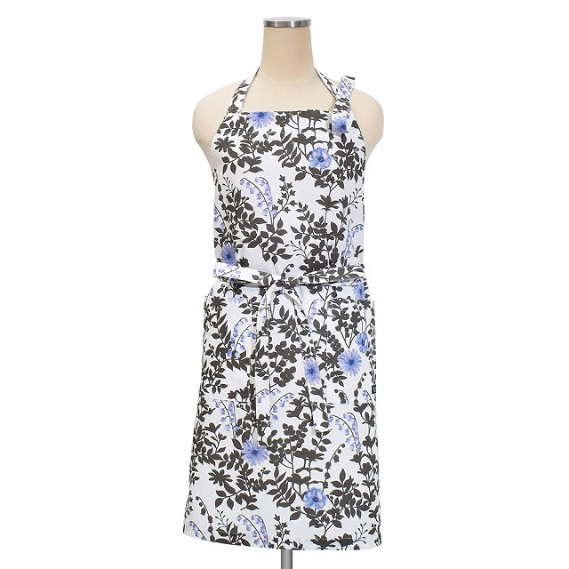 エプロン ナチュラル 北欧 花柄 ボタニカル リーフ レモン おしゃれ かわいい ワンピース カフェ 首掛け 首かけ 洗える | ブランド登録なし | 14