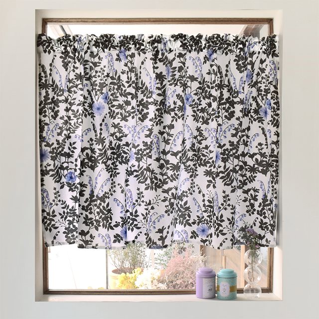 カフェカーテン 綿100% スタンダード 72cm×100cm 花柄 おしゃれ 小窓 カーテン 小窓用 キッチン 窓 目隠し ミニカーテン ロング かわいい | ブランド登録なし | 10