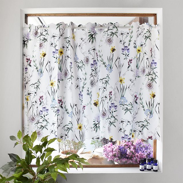 カフェカーテン ラミネート 70cm×100cm 花柄 おしゃれ 小窓 カーテン 小窓用 キッチン 窓 目隠し ミニカーテン かわいい | ブランド登録なし | 04