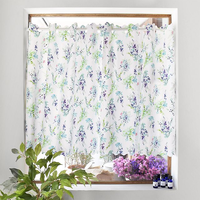 カフェカーテン ラミネート 70cm×100cm 花柄 おしゃれ 小窓 カーテン 小窓用 キッチン 窓 目隠し ミニカーテン かわいい | ブランド登録なし | 05