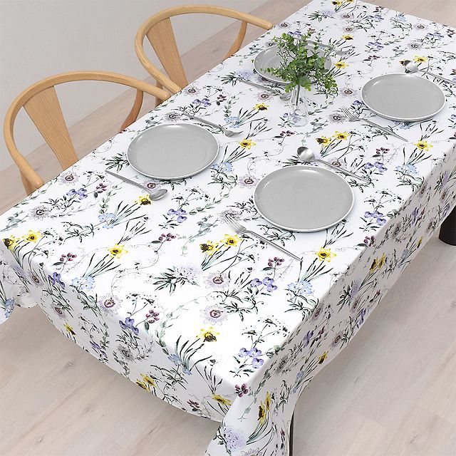 テーブルクロス 142cm×210cm スタンダードタイプ 花柄 北欧