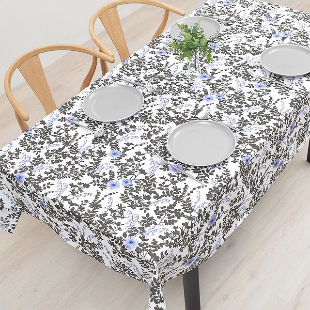 テーブルクロス 142cm×180cm スタンダードタイプ 花柄 北欧 おしゃれ テーブルマット 食卓カバー ダイニングテーブル シンプル カバー 汚れ防止 | ブランド登録なし | 16
