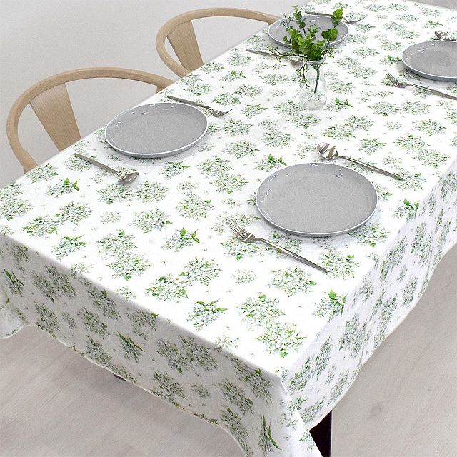 テーブルクロス 142cm×180cm スタンダードタイプ 花柄 北欧 おしゃれ テーブルマット 食卓カバー ダイニングテーブル シンプル カバー 汚れ防止 | ブランド登録なし | 03