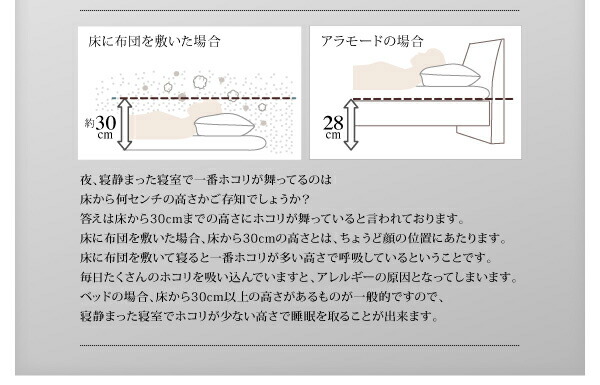 安い日本製 棚・コンセント付きデザインすのこベッド スタンダードポケットコイルマットレス付き ダブル 組立設置付