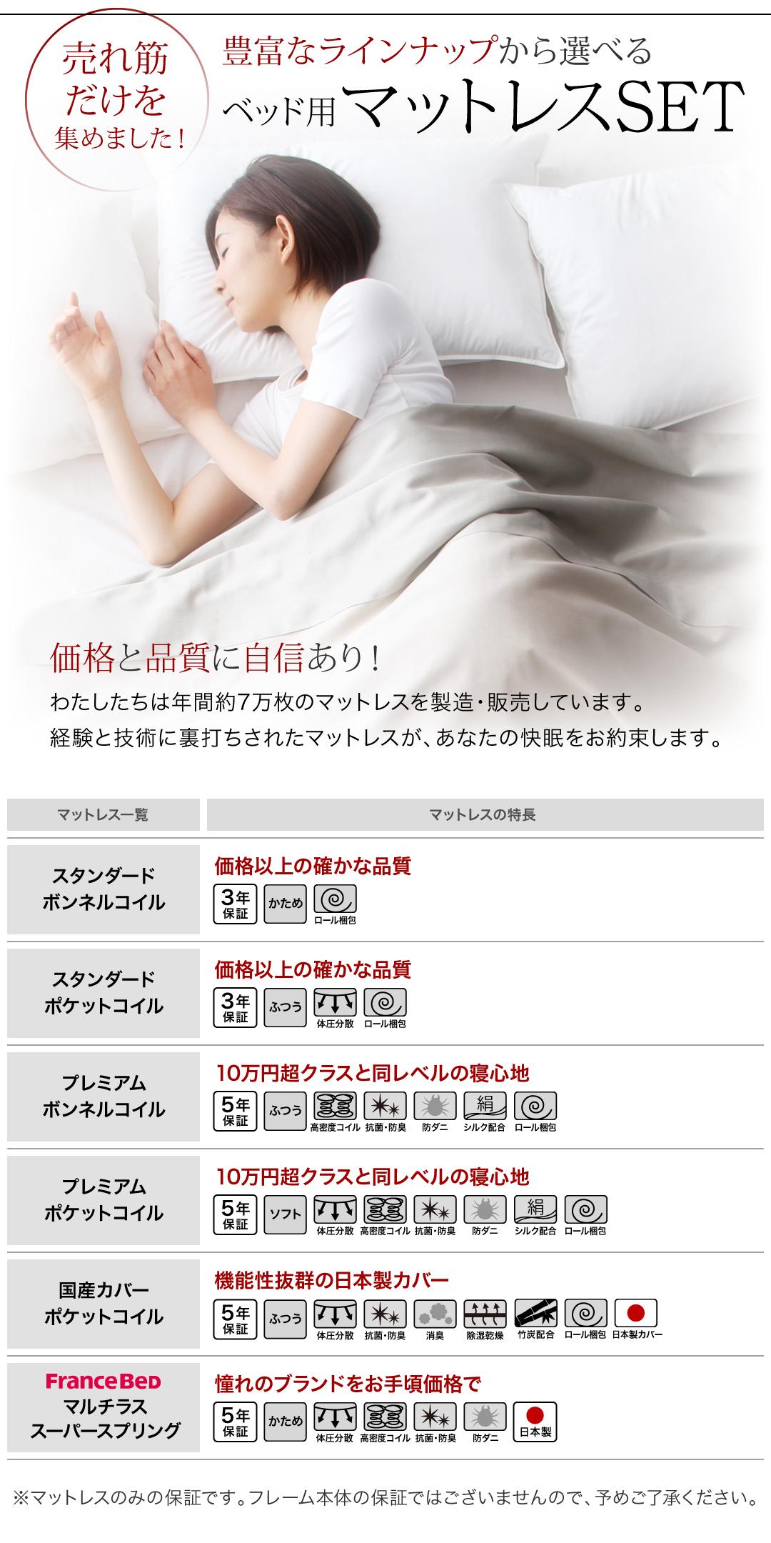 ベッドフレームのみ 【Threade】 クイーン(Q×1) 組立設置付