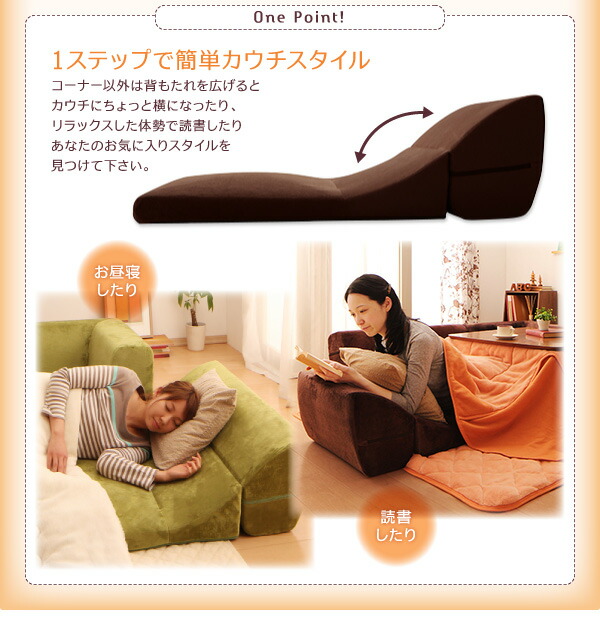 フロアソファ フロアコーナーソファ 1P+2P+コーナー : 食彩創庫 - 通販