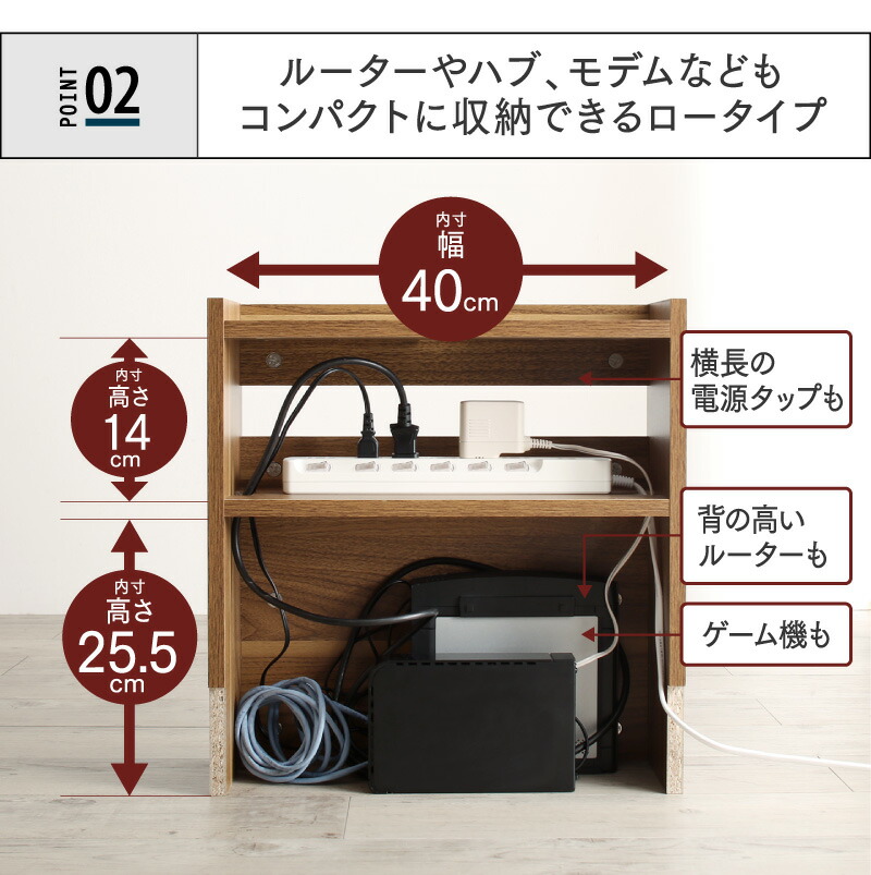 【新品】ケーブルボックス　ルーター　モデム　収納　配線　充電 SANWA SUPPLY（サンワサプライ） ルーター 収納 ボックス ケーブル