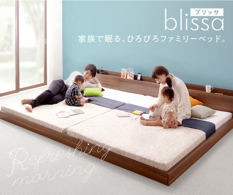 ベッド 低床 ロータイプダブル ボンネルコイルマットレス付 ds-2174100