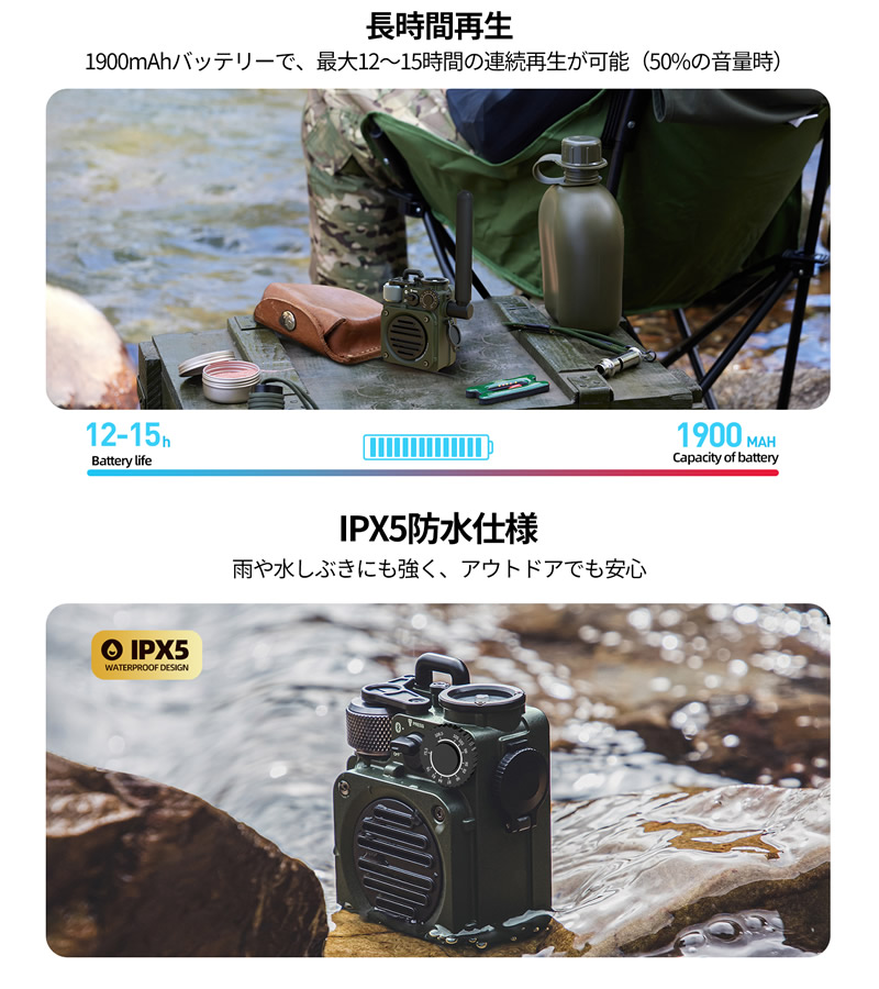 MUZEN Wild Mini 第3世代 Bluetoothスピーカー ミューゼン ワイルド
