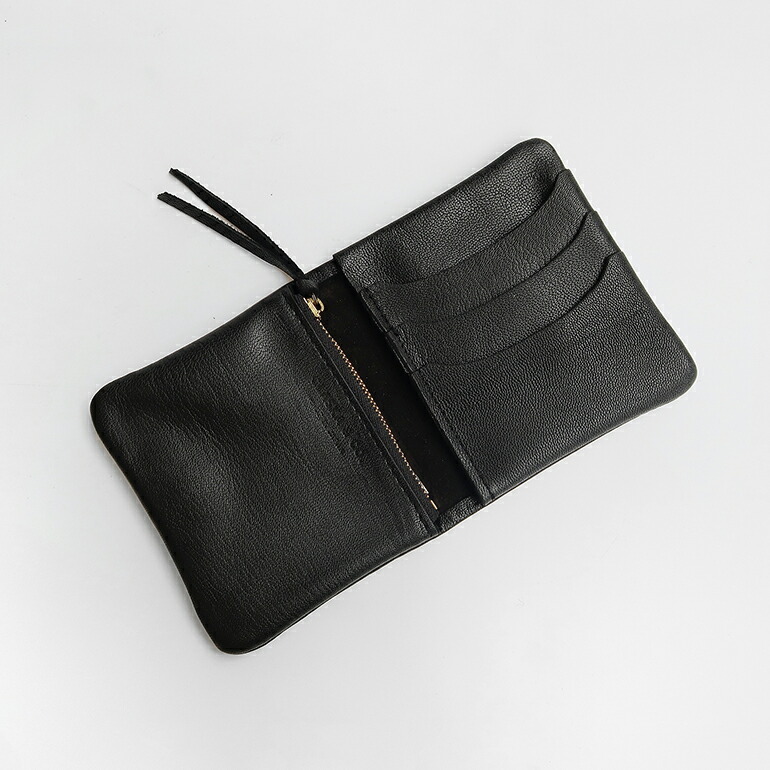 CLASKA Gallery & Shop ”DO” 財布 二つ折り レザー 山羊革 ブラック
