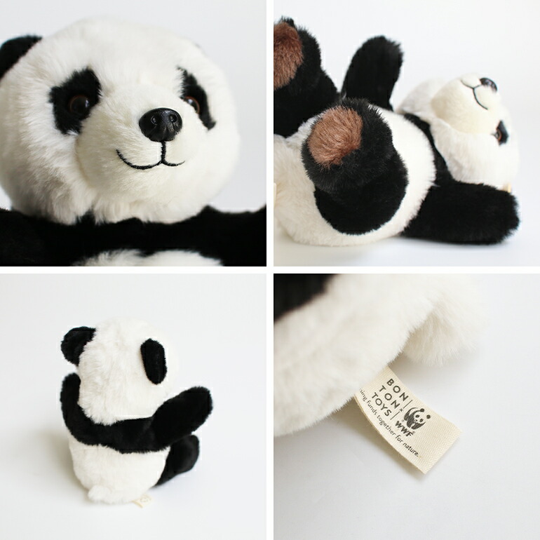 ぬいぐるみ パンダ WWF ハンドメイド 寄付 動物保護 BONTONTOYS