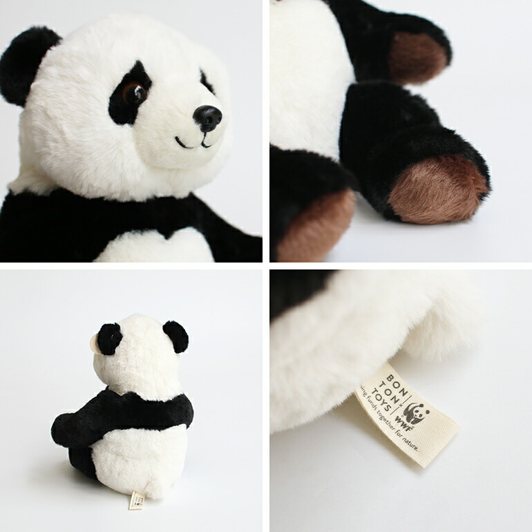 ぬいぐるみ パンダ WWF ハンドメイド 寄付 動物保護 BONTONTOYS