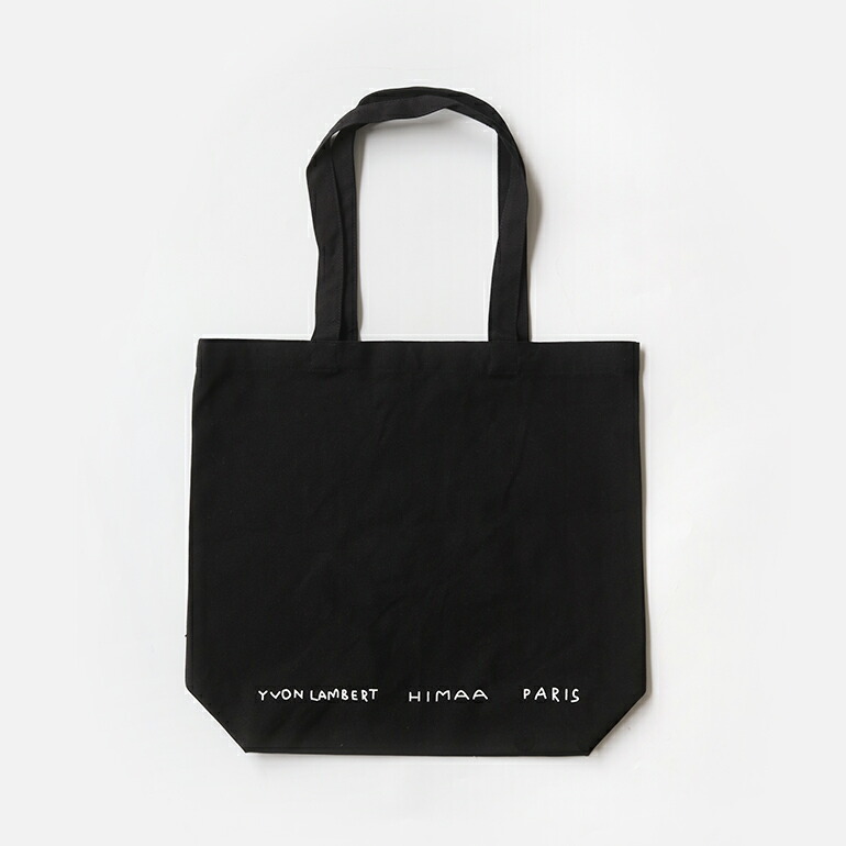 トートバッグ 平山昌尚 HIMAA A4 YVON LAMBERT X TOTE BAG ブラック 