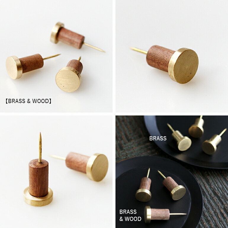 ピンフック 押しピン 画びょう 壁フック ディスプレイ 什器 DIY 天然木