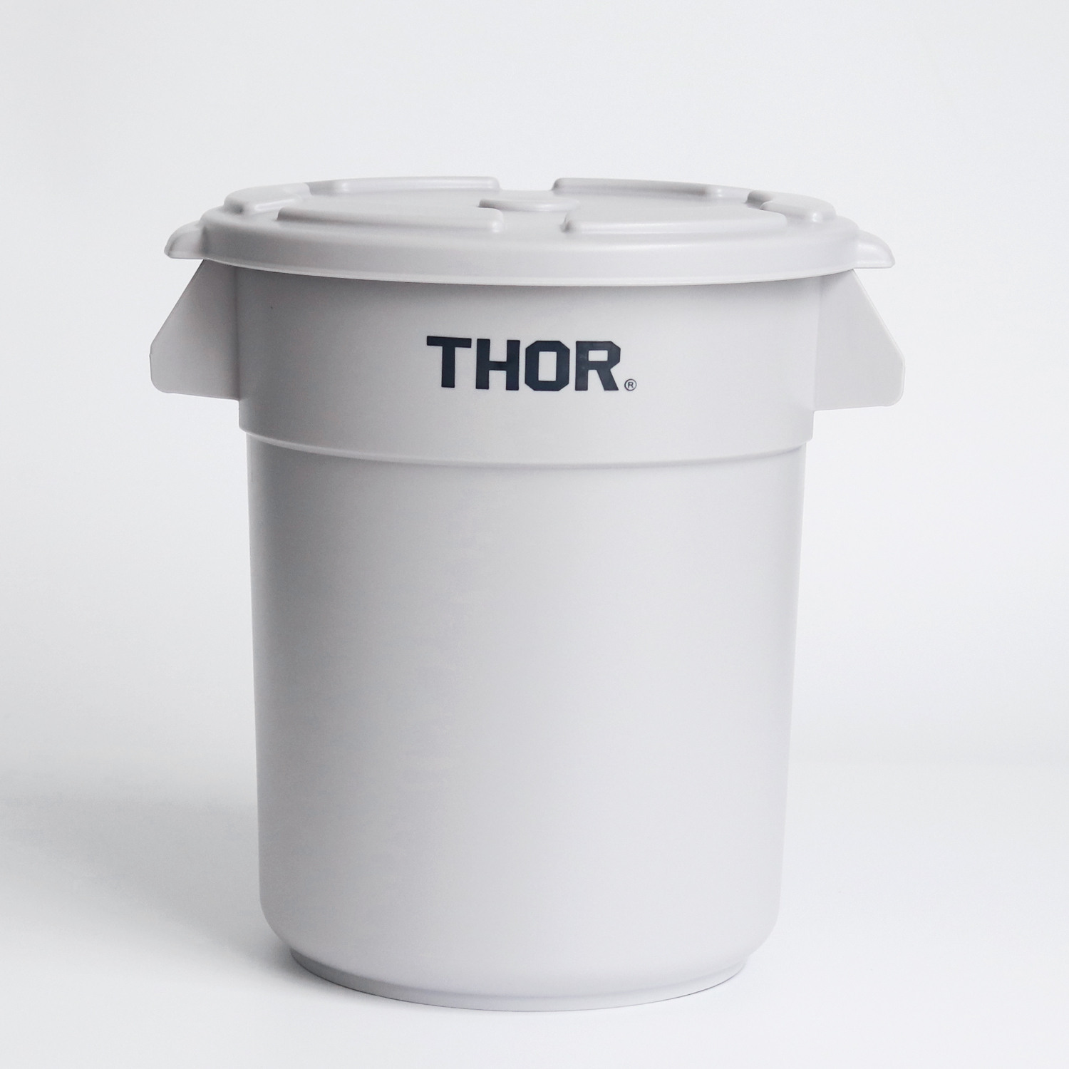 THOR コンテナ ラウンド バケツ ゴミ箱 フタ付き 収納