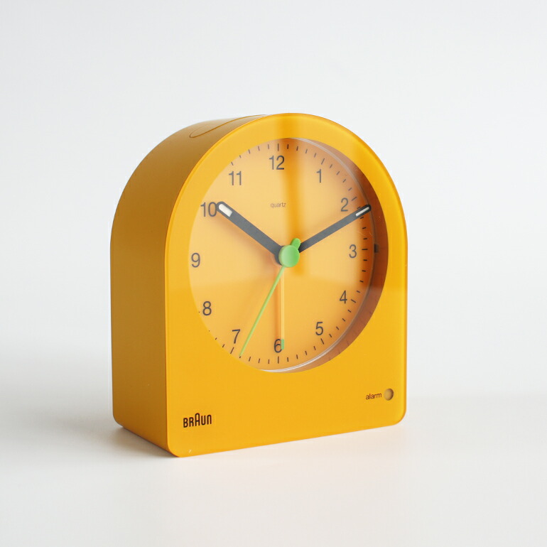 BRAUN（ブラウン） 時計 置き時計 イエロー シンプル アナログ
