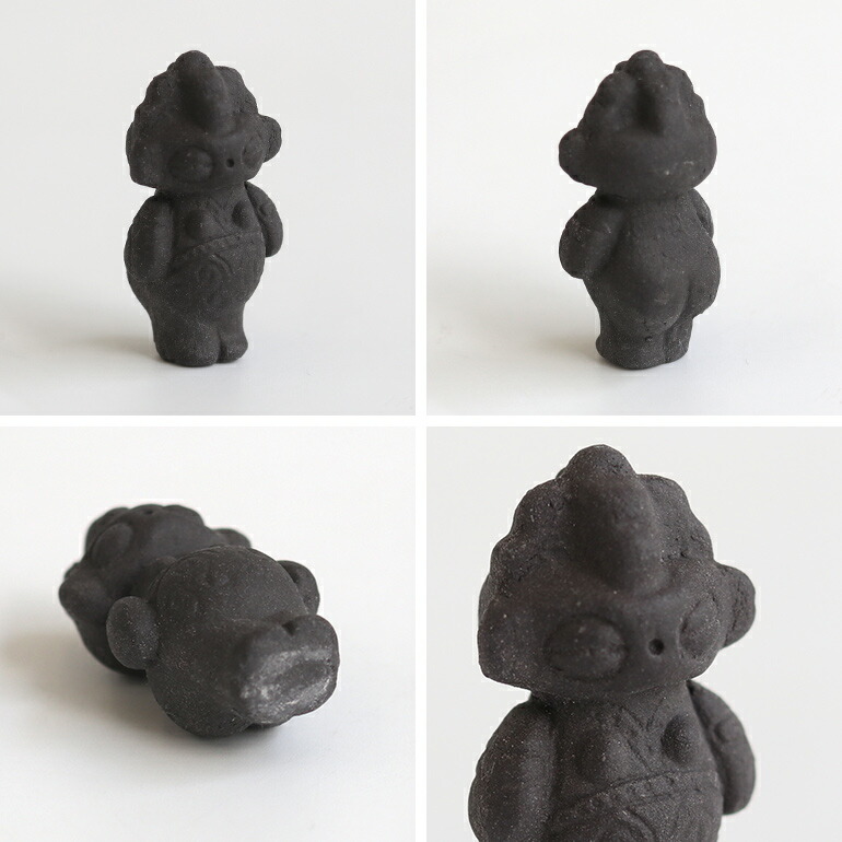 土偶 レプリカ ミニ 陶器 オブジェ 置物 ハンドメイド マホロバ工房 墨