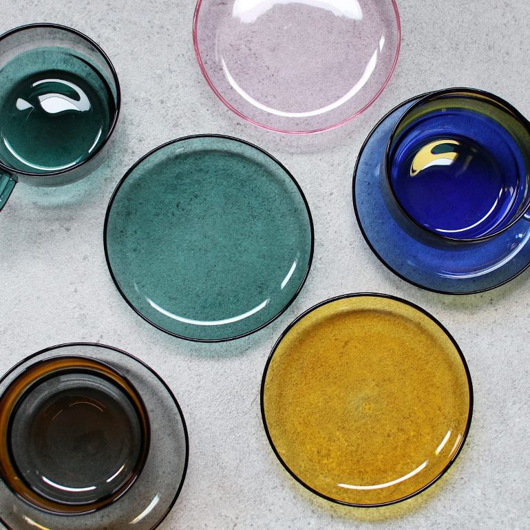 小皿 デザート皿 フルーツ皿 ソーサー ガラス アマブロ amabro HEAT-PROOF DISH | amabro | 01