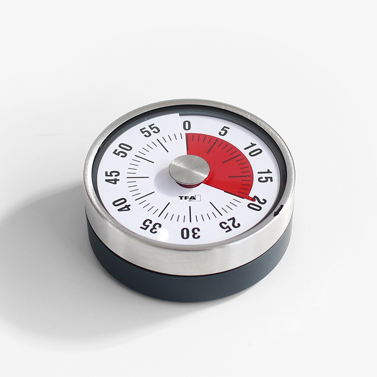 キッチンタイマー アナログ おしゃれ マグネット シンプル ドイツ TFA PUCK 38.1028 | TFA Dostmann | 01