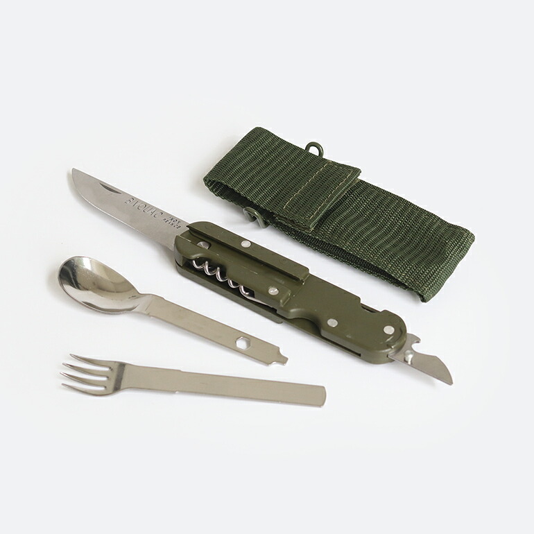 フランス軍MMTメスキット61刻印スウェーデン軍スプーンフォークナイフセット kit2354_1.jpg
