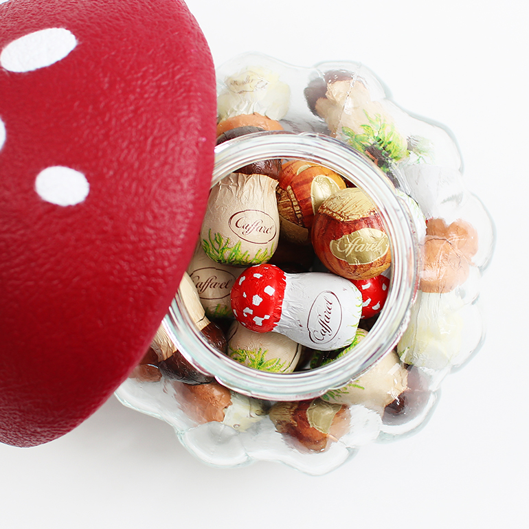 チョコレート ギフト キノコ イタリア ジャンデゥーヤ ヘーゼルナッツ Caffarel カファレル 森のきのこポット 27粒入り クリスマス バレンタイン | カファレル | 03