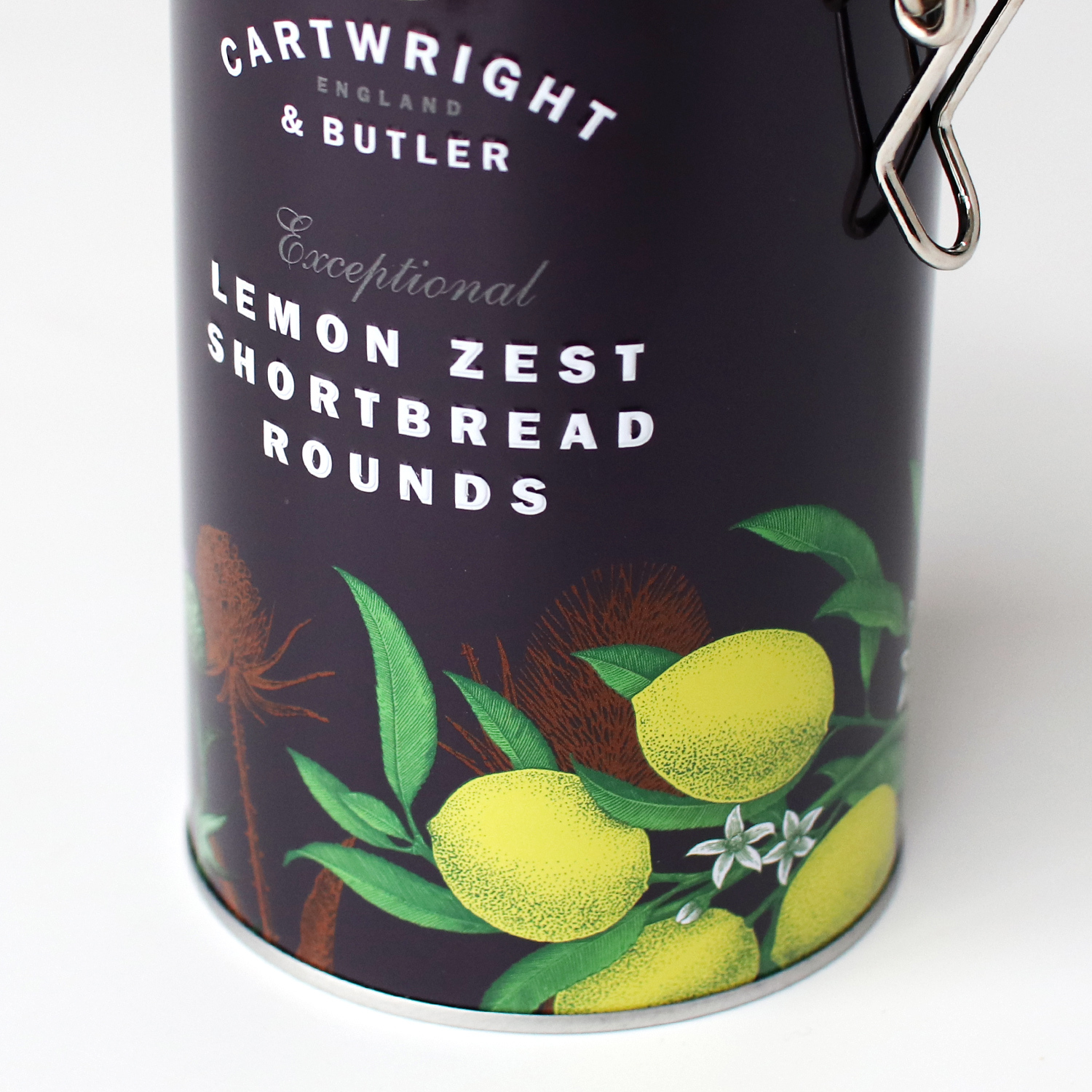 ショートブレッド クッキー缶 イギリス おしゃれ レモン ざらめ CARTWRIGHT&BUTLER カートライト＆バトラー ショートブレッド レモンゼスト/デメララ | CARTWRIGHT ＆ BUTLER | 01