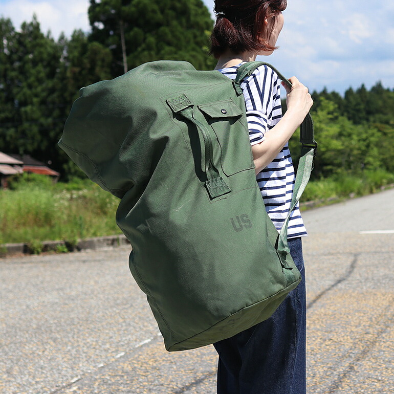 ミリタリー 軍放出品 ダッフルバッグ USED リュック 大容量 米軍