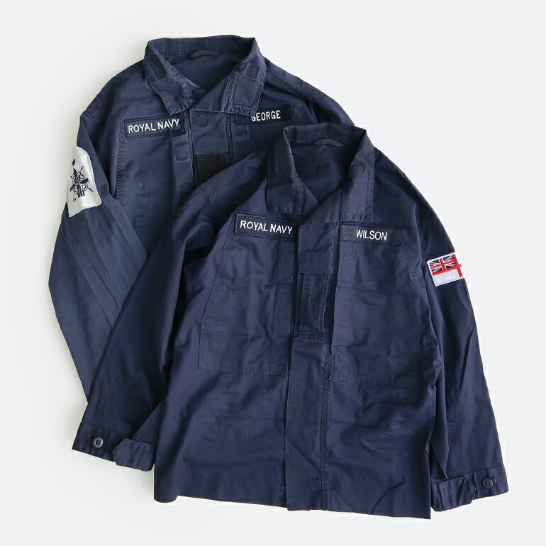 【イギリス軍】  NAVY PCS コンバットジャケット 軍放出品 ミリタリー ジャケット ネイビー USED イギリス軍 海軍