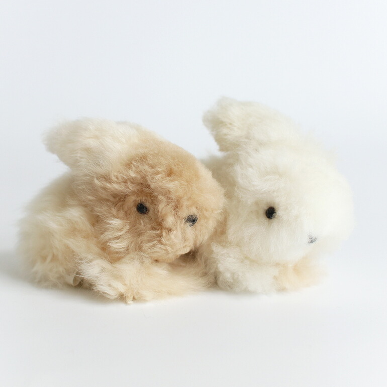 ぬいぐるみ うさぎ アルパカ 原毛 ハンドメイド ペルー MAITE