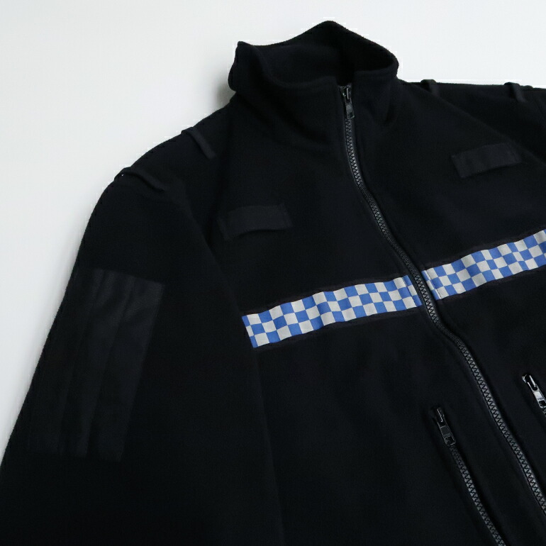 フリースジャケット イギリス警察 防寒 リフレクター ユーズド