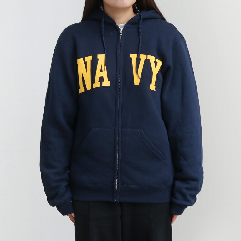 アメリカ軍　実物放出品パーカー上下 軍放出品 ミリタリー スウェット パーカー ジップ U.S. NAVY アメリカ