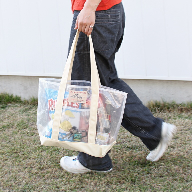 amabro（アマブロ） トートバッグ クリア スケルトン 肩掛け メンズ
