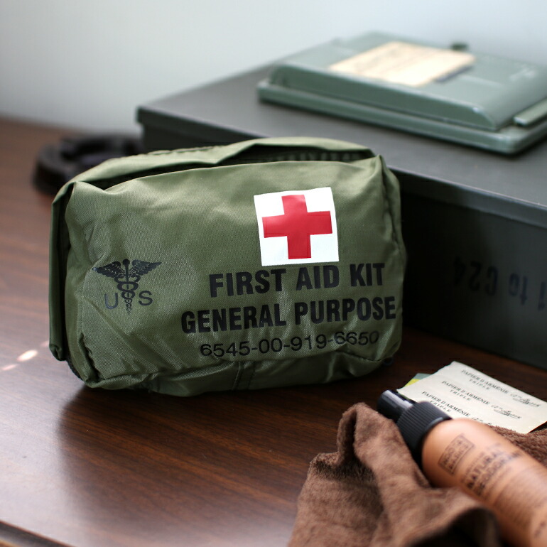 米軍 放出品 ミリタリー ポーチ デッドストック 救急セット FIRST AID KIT GENERAL PURPOSE : lif913 : CDC  GENERAL STORE - 通販 - Yahoo!ショッピング