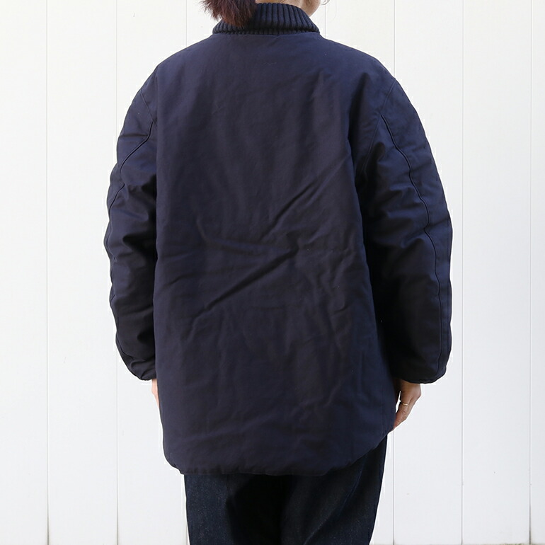 ネセサリーオアアンネセサリー　ジャケット　コート　中綿暖かい　ネイビー　2 美品 NECESSARY or UNNECESSARY（ネセサリーオアアンネセサリー） アウター